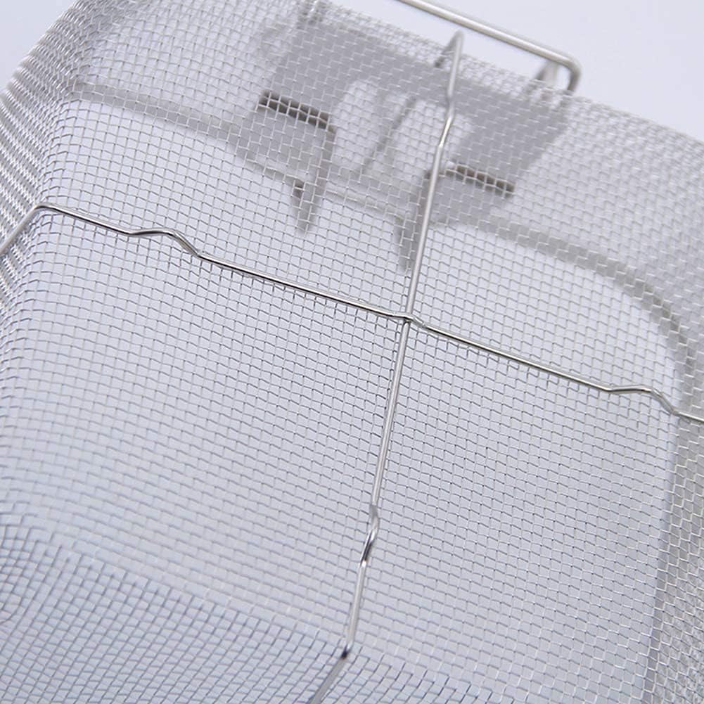 Stainless Steel Deep Fat Fryer Basket Strainer Tool with Handle Wire Mesh Chip Pan Oil Drainer
