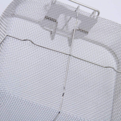 Stainless Steel Deep Fat Fryer Basket Strainer Tool with Handle Wire Mesh Chip Pan Oil Drainer