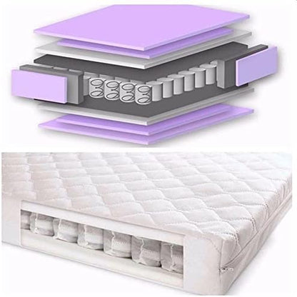 Eco Pocket Spring Cot Bed Mattress Double Layered Anti Allergy Polypropylene Luxury Baby Toddler Crib Mattress
