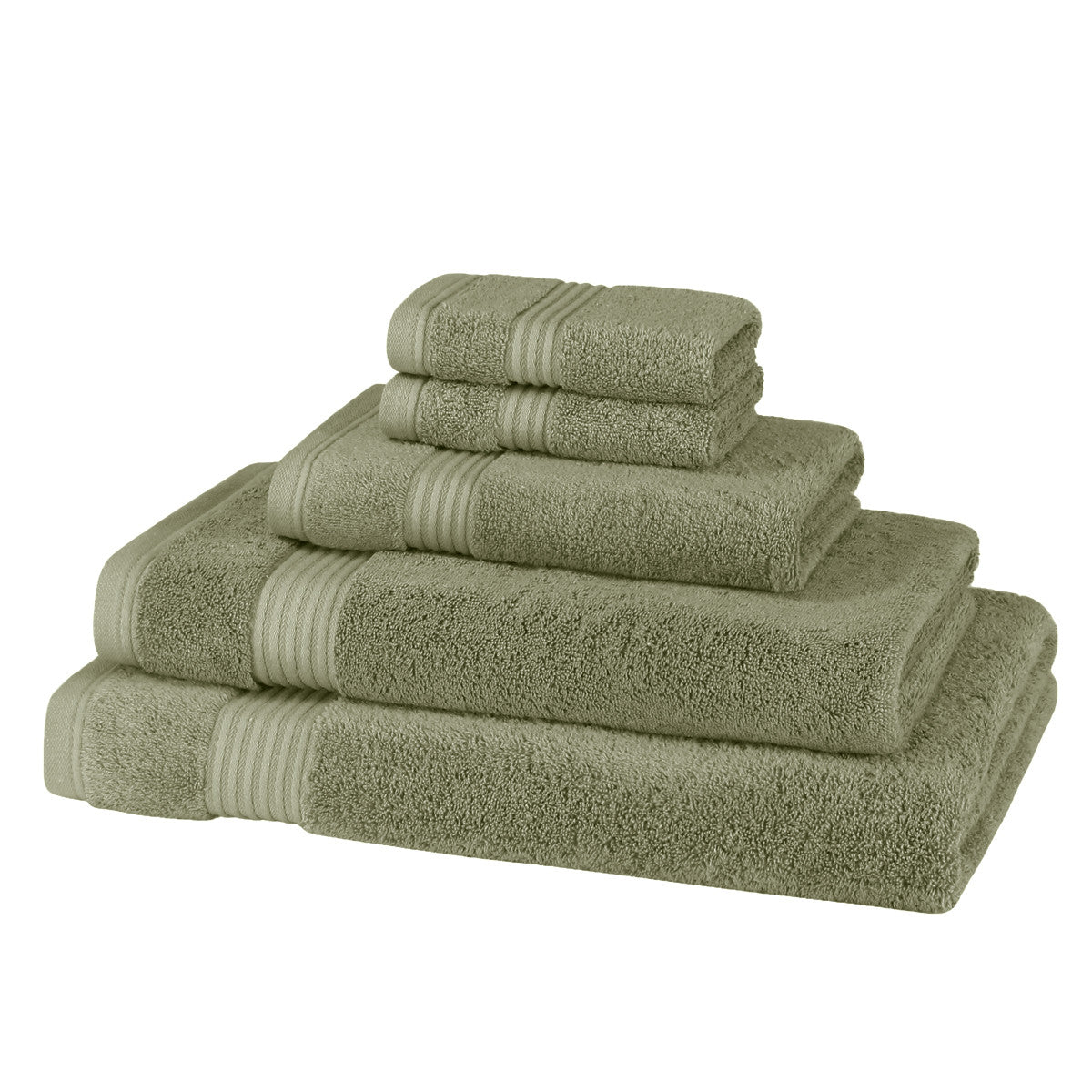 700GSM Bamboo Towel Bale Light Grey neutral 5-piece set