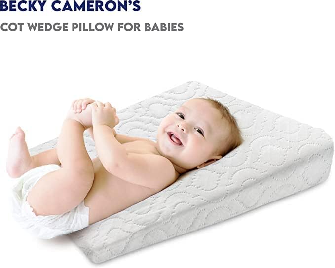 Bassinet  Baby Wedge Pillow Pram Cot Bed Acid Reflux Colic Congestion, Helps Sleeping, Feeding, Baby Anti Baby Spit Milk Nursing