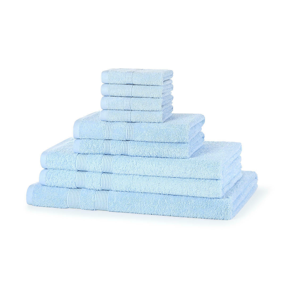 500GSM cotton 9 piece towel bale set in Wine — deep burgundy luxury bathroom towel set