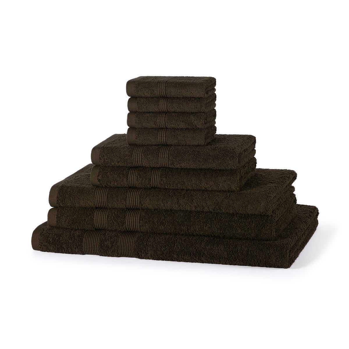 500GSM cotton 9 piece towel bale set in Charcoal — modern dark grey bathroom towel bundle