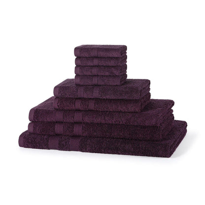 500GSM cotton 9 piece towel bale set in Kingfisher — vibrant teal luxury bathroom towel set