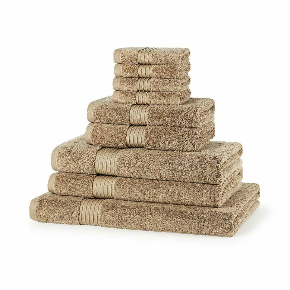 700GSM Royal Egyptian 9 piece cotton towel bale in Cream — timeless neutral luxury bathroom towel bundle