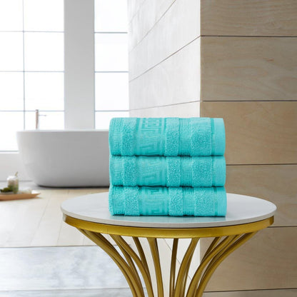Regent Greek Towels – 100% Egyptian Cotton Towel Set – Luxury Hotel Quality Bath Towels – Soft & Absorbent – Large, Hand & Face Towels – Quick Dry –Bath Sheet, Bath Towel, Face Towel, Jumbo Bath Sheet