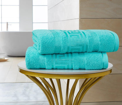 Regent Greek Towels – 100% Egyptian Cotton Towel Set – Luxury Hotel Quality Bath Towels – Soft & Absorbent – Large, Hand & Face Towels – Quick Dry –Bath Sheet, Bath Towel, Face Towel, Jumbo Bath Sheet