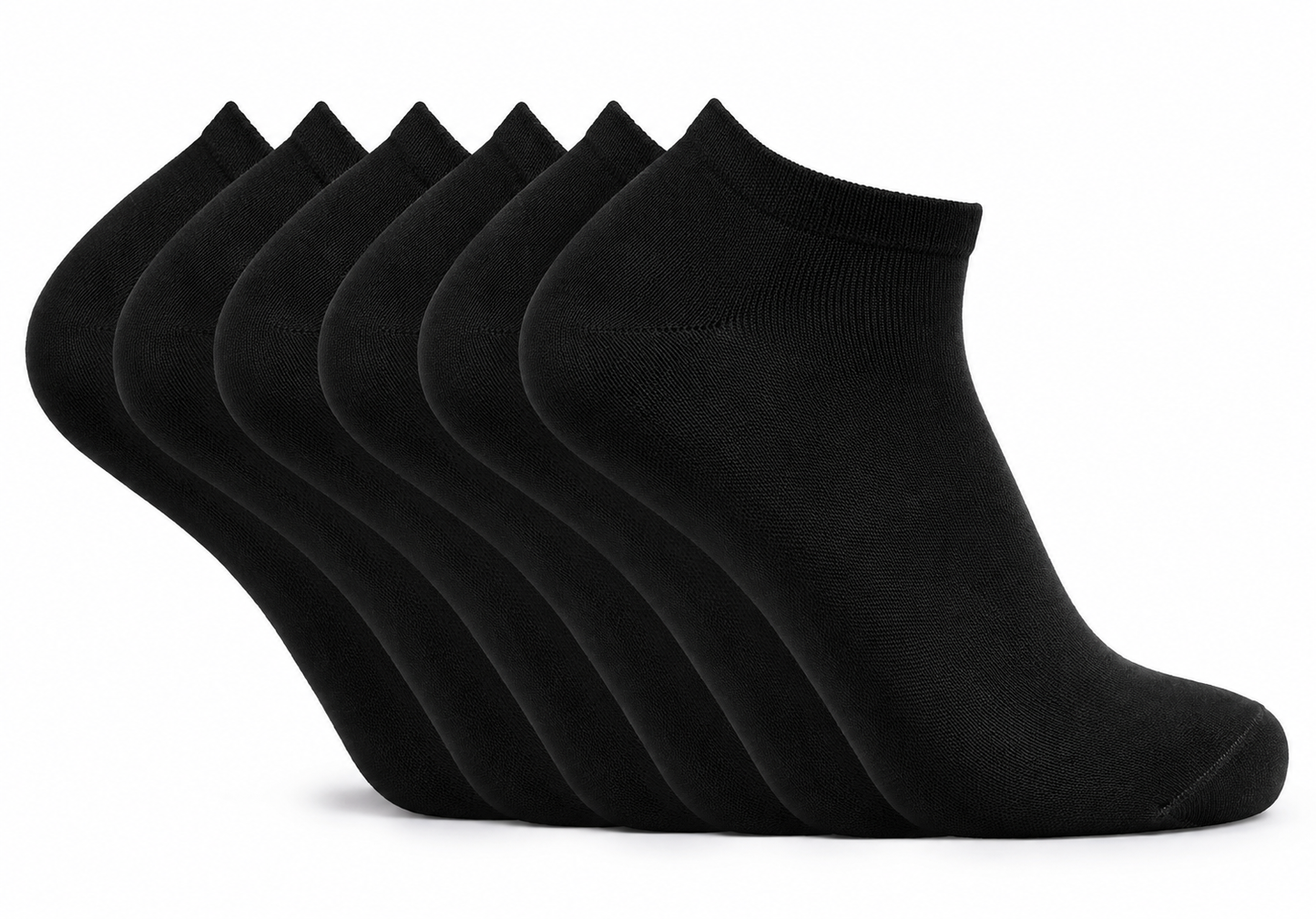 Mens Trainer Liner Ankle Socks 6 / 12 Pairs – Low Cut Sport Gym Socks Size 11-14