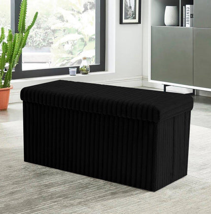 Premium Ottoman Storage Box House Pouffes Bench Seat Foldable Foot Stool UK Size