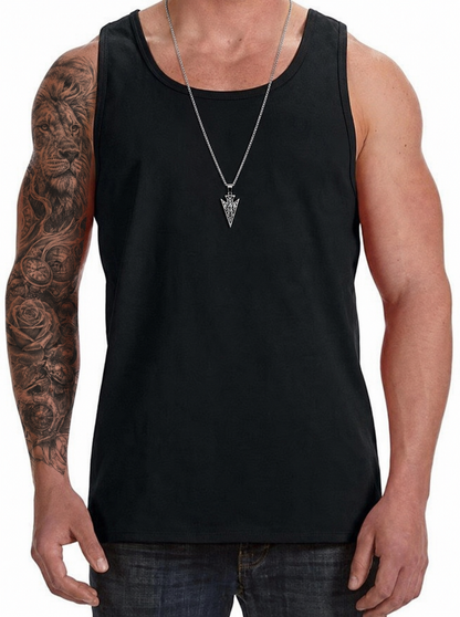 Men's Cotton Vest Tops Sleeveless Gym Tank Tops