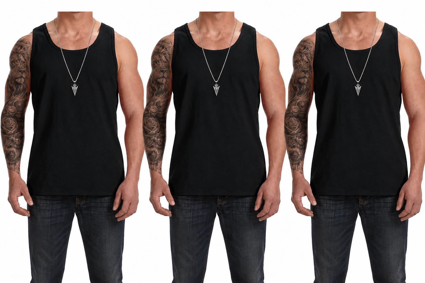 Men's Cotton Vest Tops Sleeveless Gym Tank Tops