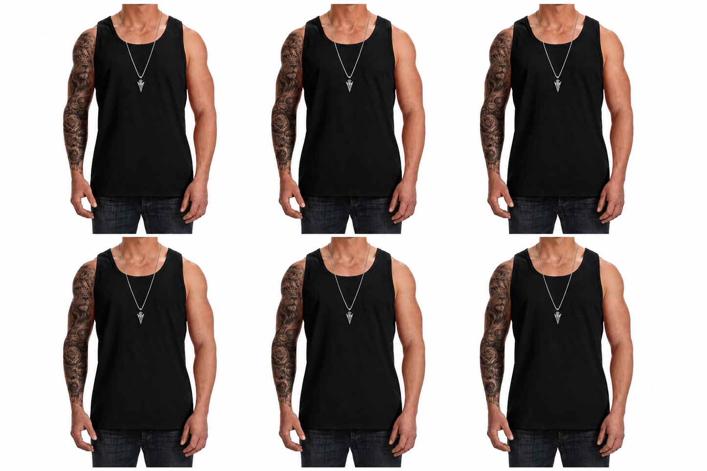 Men's Cotton Vest Tops Sleeveless Gym Tank Tops