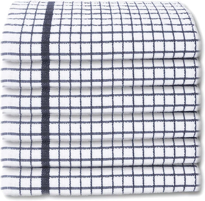 100% Cotton Terry Towelling Tea Towels | Pack of 6 | Kitchen Hand Towels Dish Cloth Super Absorbent Soft Touch