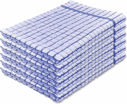 100% Cotton Terry Towelling Tea Towels | Pack of 6 | Kitchen Hand Towels Dish Cloth Super Absorbent Soft Touch