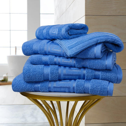 Regent Greek Towels – 100% Egyptian Cotton Towel Set – Luxury Hotel Quality Bath Towels – Soft & Absorbent – Large, Hand & Face Towels – Quick Dry –Bath Sheet, Bath Towel, Face Towel, Jumbo Bath Sheet