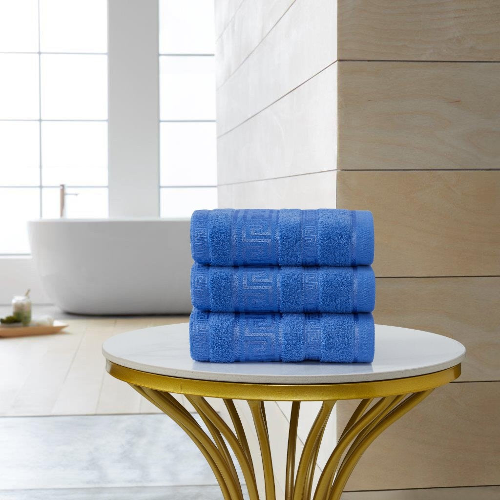 Regent Greek Towels – 100% Egyptian Cotton Towel Set – Luxury Hotel Quality Bath Towels – Soft & Absorbent – Large, Hand & Face Towels – Quick Dry –Bath Sheet, Bath Towel, Face Towel, Jumbo Bath Sheet