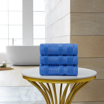 Regent Greek Towels – 100% Egyptian Cotton Towel Set – Luxury Hotel Quality Bath Towels – Soft & Absorbent – Large, Hand & Face Towels – Quick Dry –Bath Sheet, Bath Towel, Face Towel, Jumbo Bath Sheet