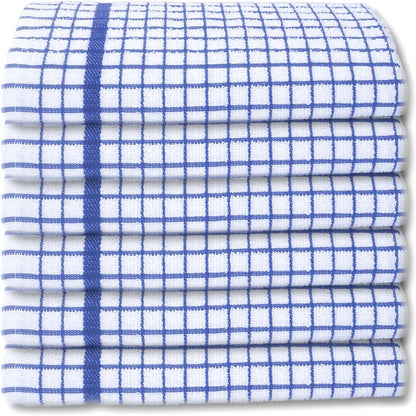 100% Cotton Terry Towelling Tea Towels | Pack of 6 | Kitchen Hand Towels Dish Cloth Super Absorbent Soft Touch