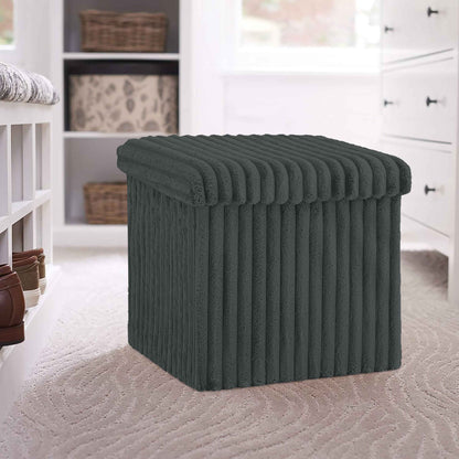 Premium Ottoman Storage Box House Pouffes Bench Seat Foldable Foot Stool UK Size