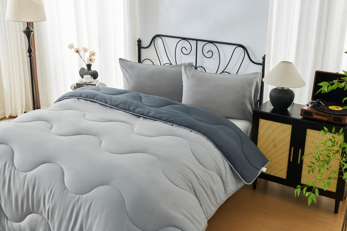 Coverless Quilt 10.5 Tog – Reversible Microfibre All-Season Bedding