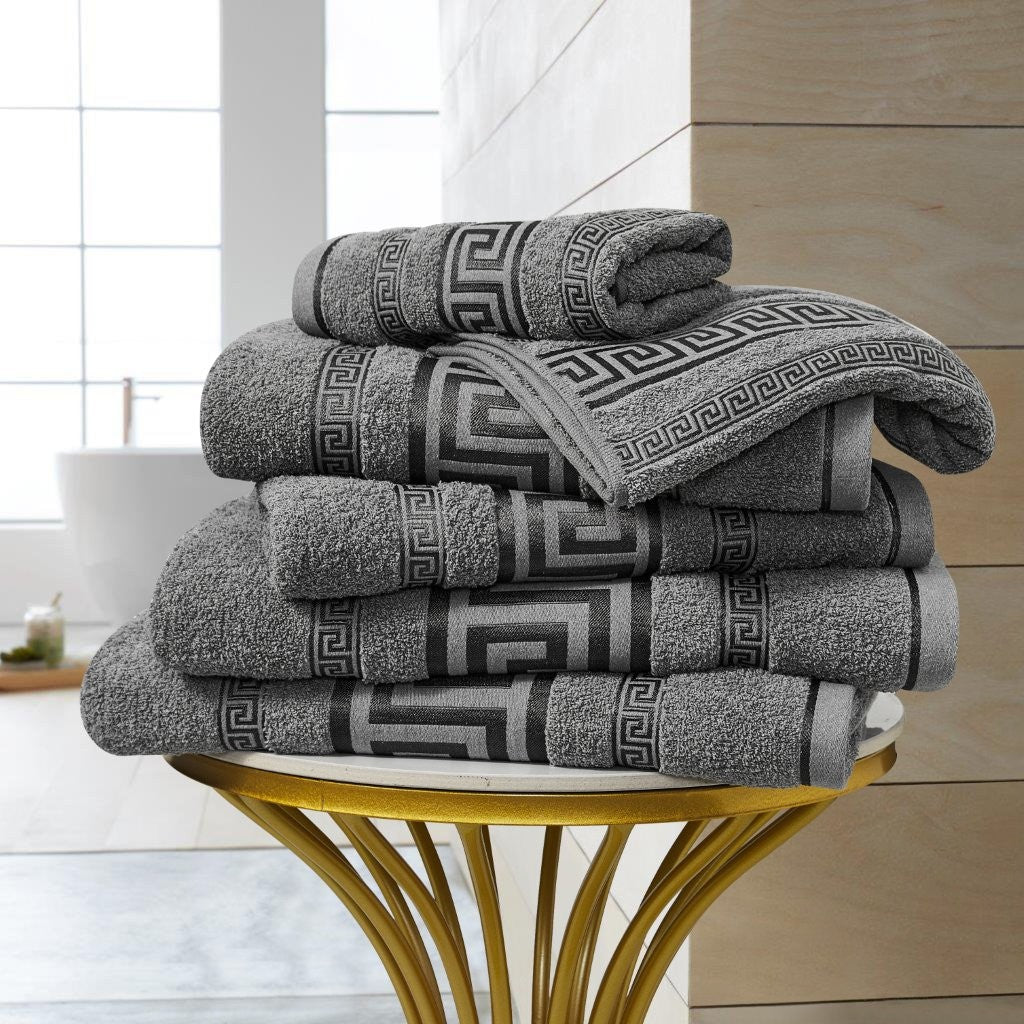 Regent Greek Towels – 100% Egyptian Cotton Towel Set – Luxury Hotel Quality Bath Towels – Soft & Absorbent – Large, Hand & Face Towels – Quick Dry –Bath Sheet, Bath Towel, Face Towel, Jumbo Bath Sheet