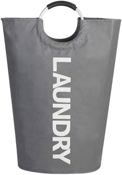 90L Large Collapsible Laundry Basket with Handles Large Washing Laundry Hamper Foldable Wash Bin Waterproof Clothes Bag Storage Bucket (6 Colors) for Bedroom & Bathroom