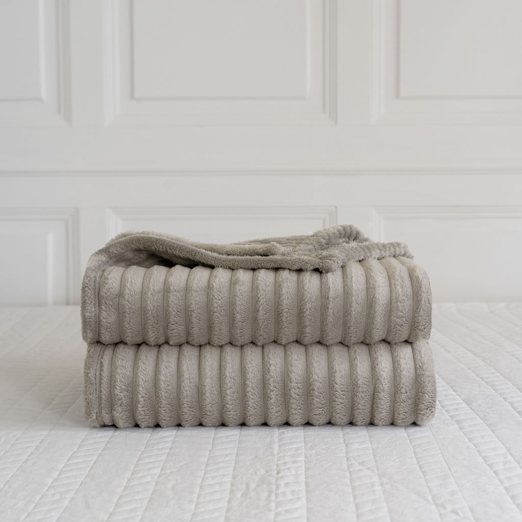Chunky Cord Throw Sofa Bed Fleece Blankets