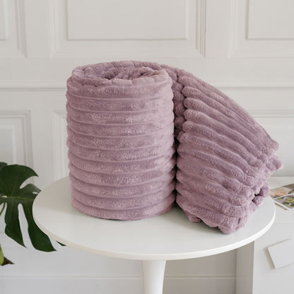 Chunky Cord Throw Sofa Bed Fleece Blankets
