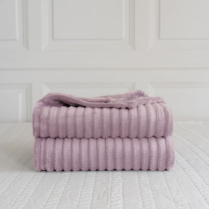 Chunky Cord Throw Sofa Bed Fleece Blankets