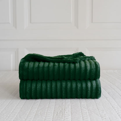 Chunky Cord Throw Sofa Bed Fleece Blankets