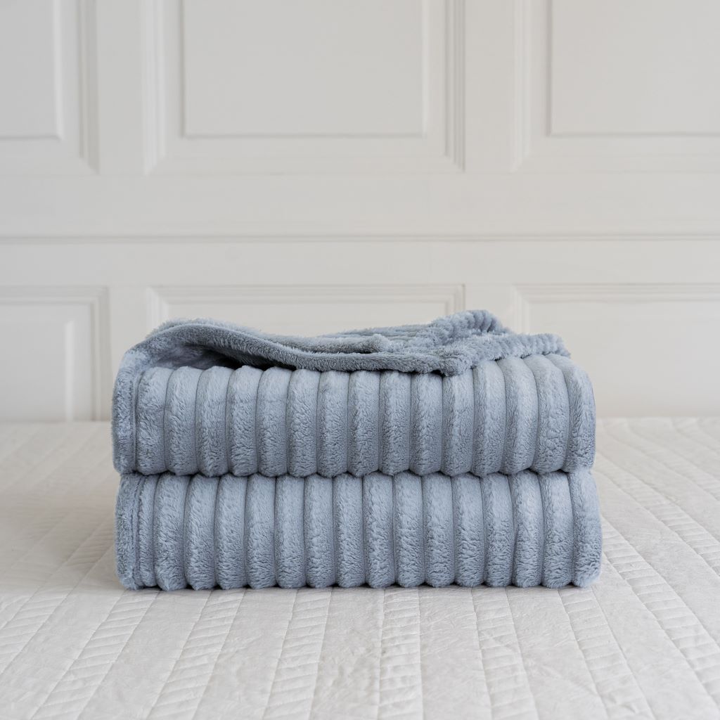 Chunky Cord Throw Sofa Bed Fleece Blankets