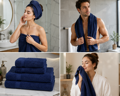 4 Piece 600GSM Zero Twist Towel Bale Set — 100% Egyptian Cotton | Nimora Home