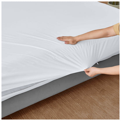 Anti Bed Bug Mattress Protector Zipped Waterproof Cover – Full Encasement Zip Closure – Breathable, Dust Mite & Allergy Barrier – Soft Noiseless Fabric – Single, Double, King & Super King Sizes – Bed Bug Proof Mattress Cover for Total Protection