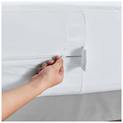 Anti Bed Bug Mattress Protector Zipped Waterproof Cover – Full Encasement Zip Closure – Breathable, Dust Mite & Allergy Barrier – Soft Noiseless Fabric – Single, Double, King & Super King Sizes – Bed Bug Proof Mattress Cover for Total Protection