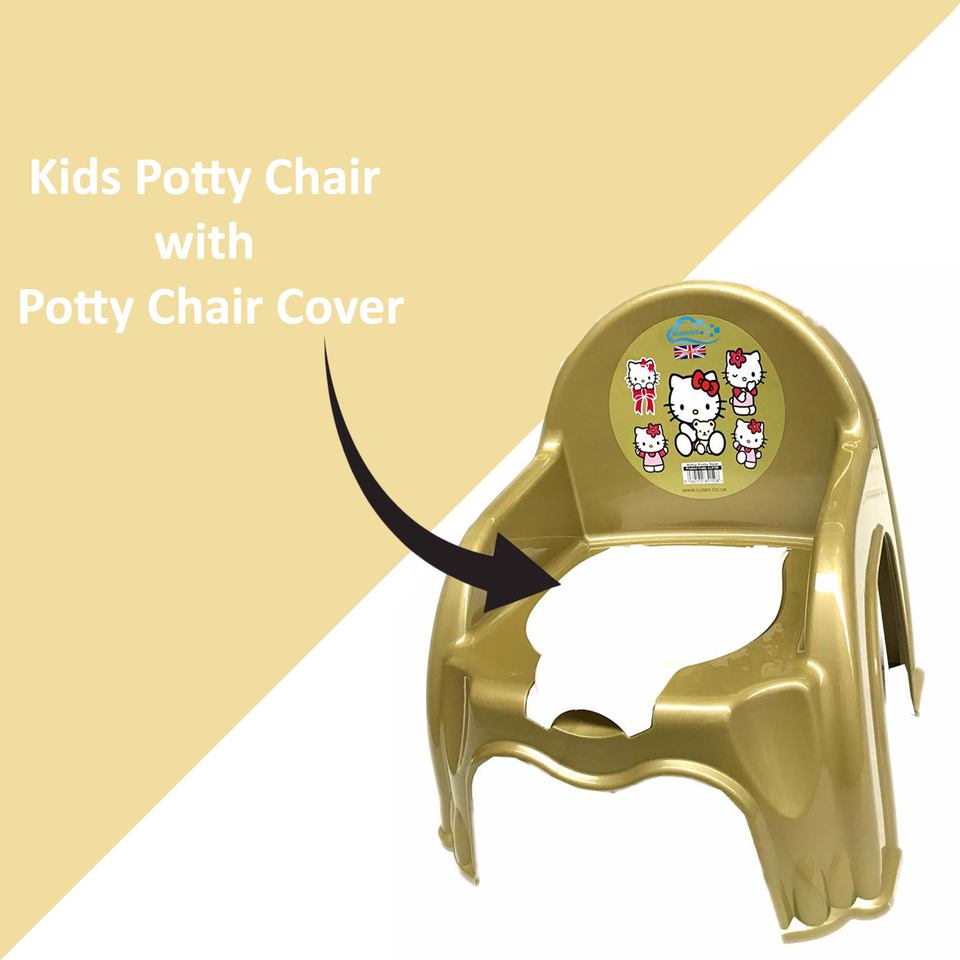 Children Potty Chair Plastic Kids Toddlers Toilet Trainer Seat Portable Potty Training Seat with Handles Splashguard Removable Lid & Backrest