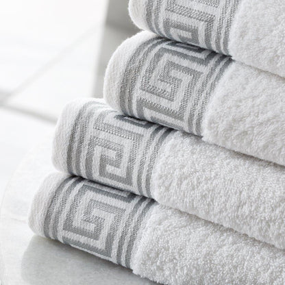 Regent Greek Towels – 100% Egyptian Cotton Towel Set – Luxury Hotel Quality Bath Towels – Soft & Absorbent – Large, Hand & Face Towels – Quick Dry –Bath Sheet, Bath Towel, Face Towel, Jumbo Bath Sheet