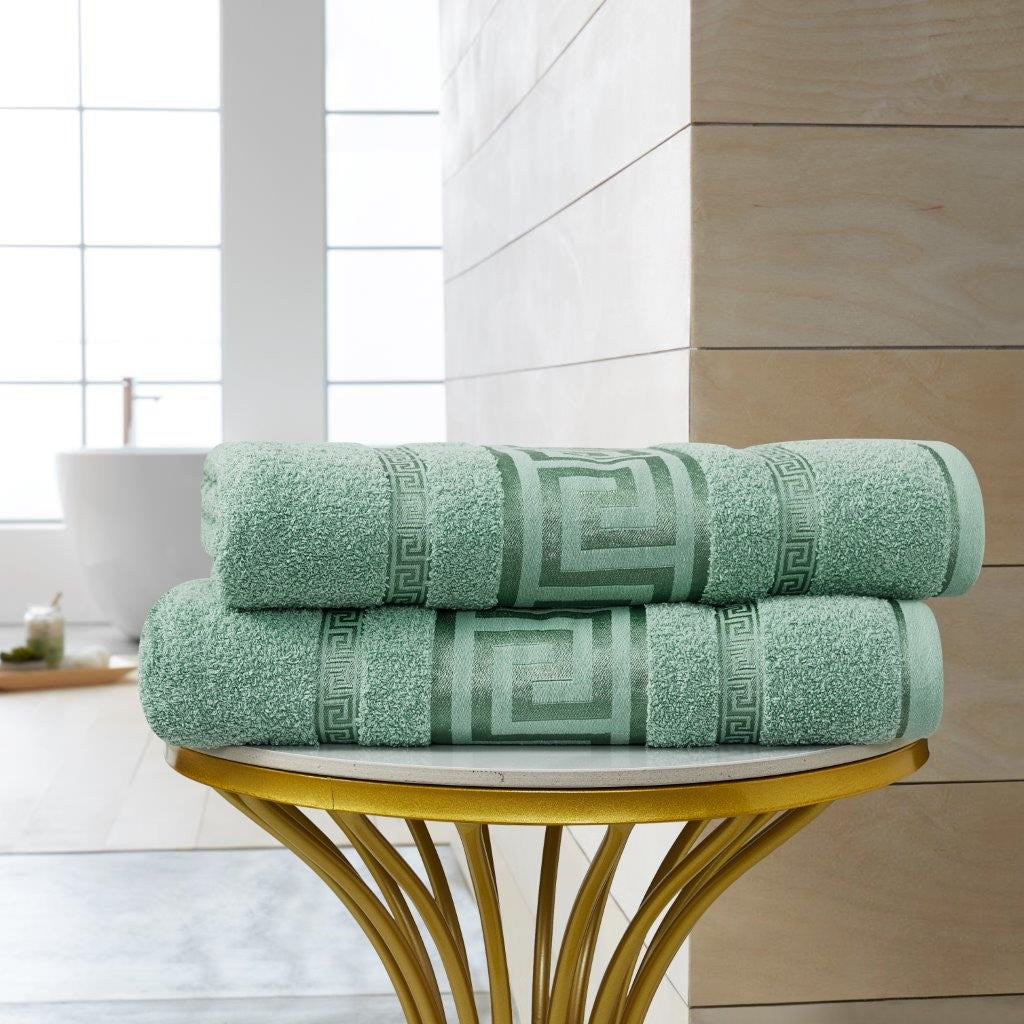 Regent Greek Towels – 100% Egyptian Cotton Towel Set – Luxury Hotel Quality Bath Towels – Soft & Absorbent – Large, Hand & Face Towels – Quick Dry –Bath Sheet, Bath Towel, Face Towel, Jumbo Bath Sheet