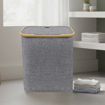 Nimora Home Bamboo Laundry Basket with Lid – Natural Clothes & Linen Storage Hamper