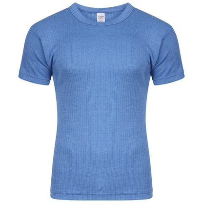 Pack of 4 Mens Thermal Half Sleeve T-Shirt Vest Winter Underwear Warm Plain Top Base Layer