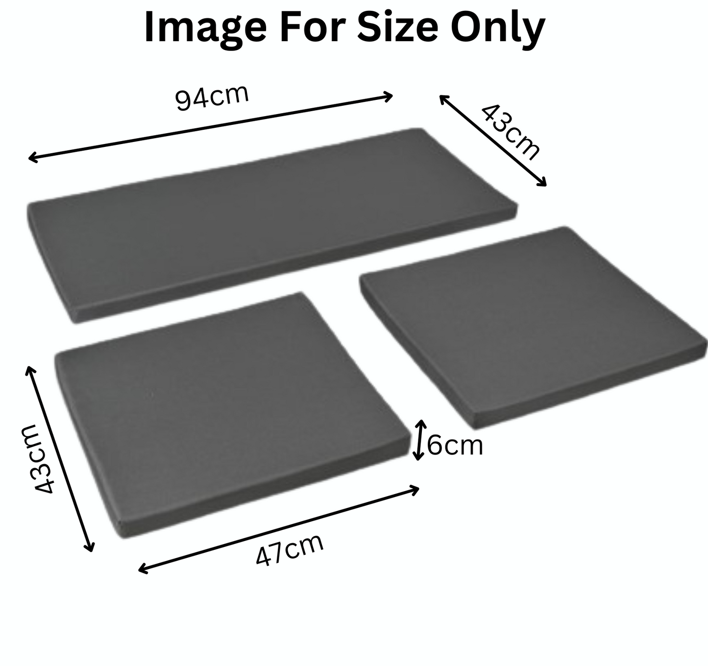 Waterproof Replacement Cushion Set for Rattan Chairs 3pc with Zipper Cover Durable, Easy Clean Seat Pads for Indoor/Outdoor Garden, Patio, Dining Room, Office Chairs & Sofas Water Repellent Polyester, Comfy Seat Pads, Replacement Bundle, Removable Cover