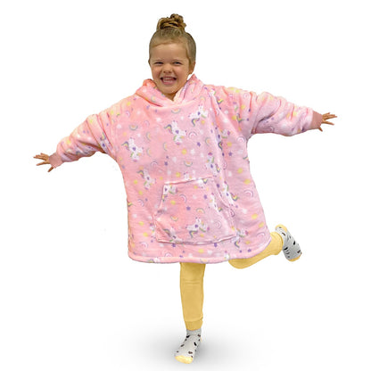 Kids Oversized Hoodie Fleece Blanket