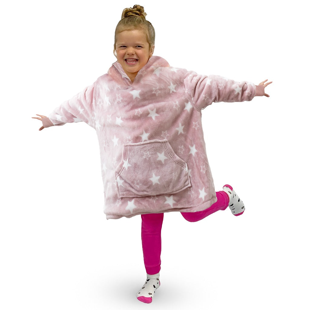 Kids Oversized Hoodie Fleece Blanket