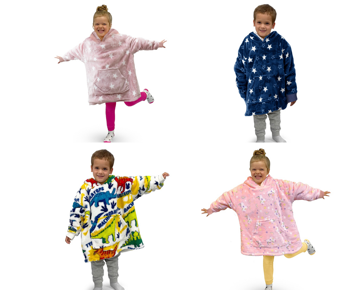 Kids Oversized Hoodie Fleece Blanket