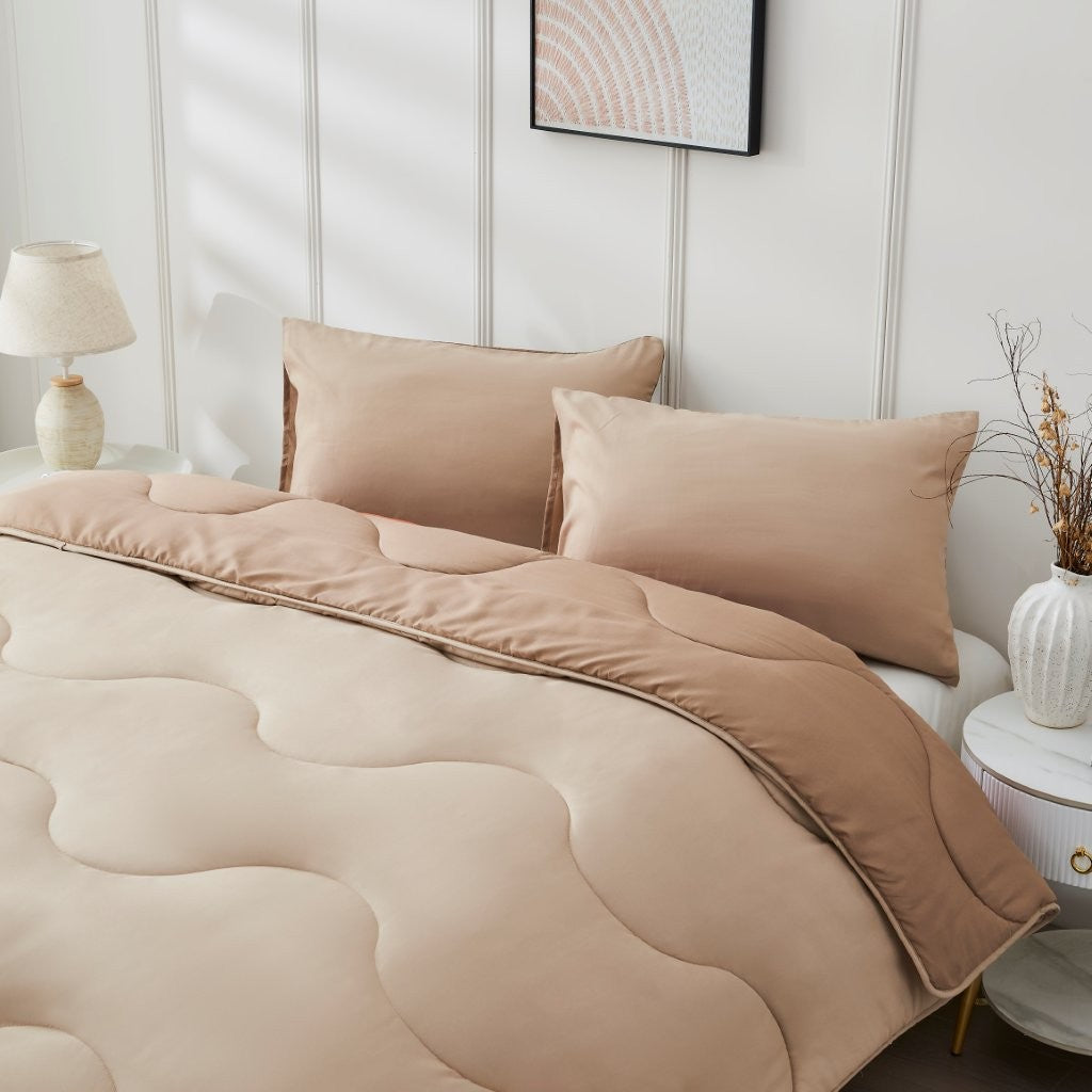 Coverless Quilt 10.5 Tog – Reversible Microfibre All-Season Bedding