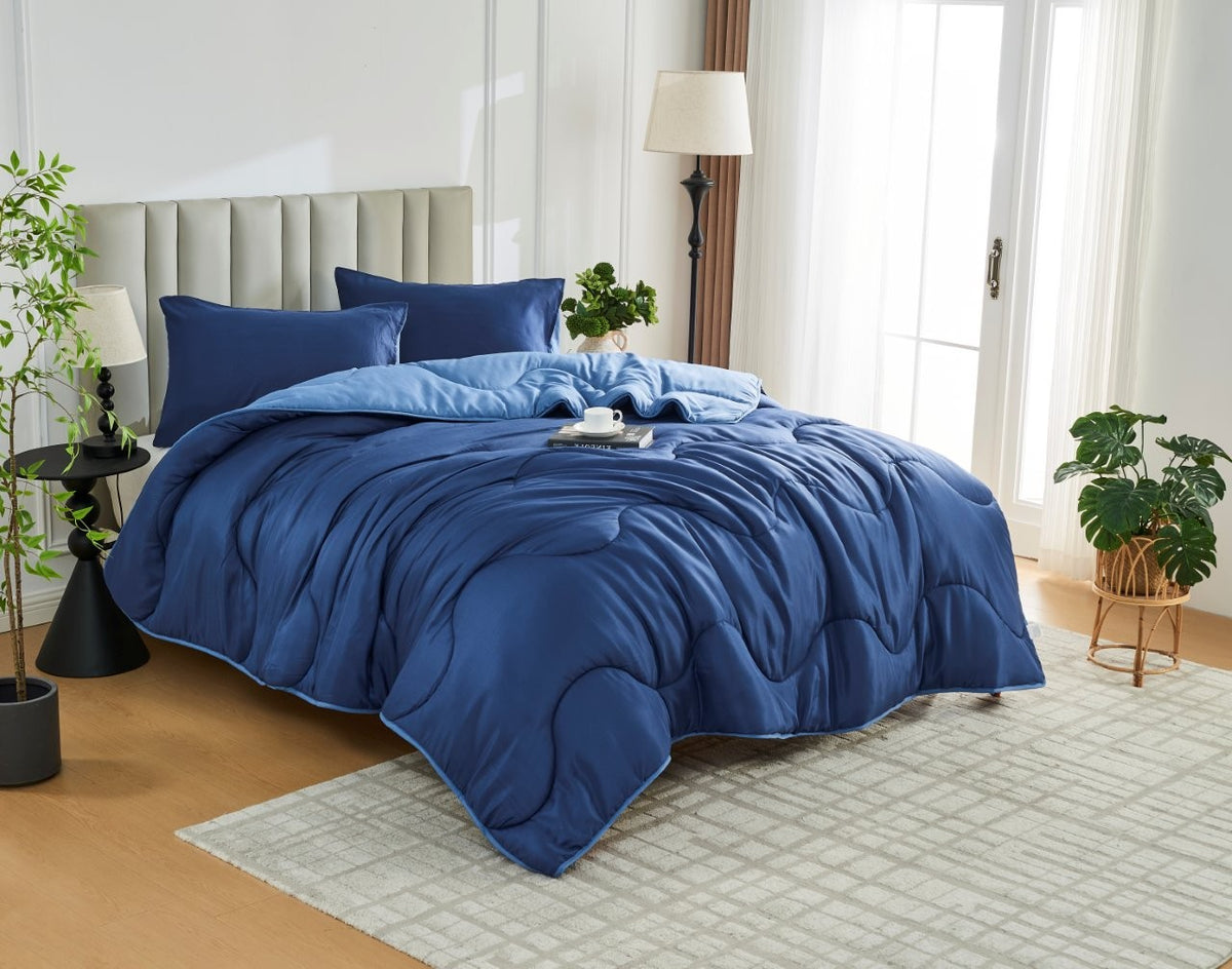 Coverless Quilt 10.5 Tog – Reversible Microfibre All-Season Bedding
