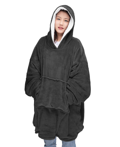 Oversized Hoodie Fleece Hooded Sweatshirt