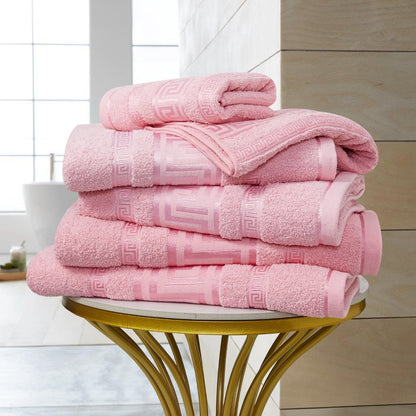 Regent Greek Towels – 100% Egyptian Cotton Towel Set – Luxury Hotel Quality Bath Towels – Soft & Absorbent – Large, Hand & Face Towels – Quick Dry –Bath Sheet, Bath Towel, Face Towel, Jumbo Bath Sheet