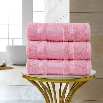 Regent Greek Towels – 100% Egyptian Cotton Towel Set – Luxury Hotel Quality Bath Towels – Soft & Absorbent – Large, Hand & Face Towels – Quick Dry –Bath Sheet, Bath Towel, Face Towel, Jumbo Bath Sheet