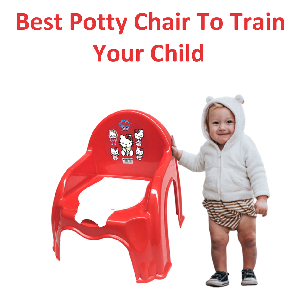 Children Potty Chair Plastic Kids Toddlers Toilet Trainer Seat Portable Potty Training Seat with Handles Splashguard Removable Lid & Backrest