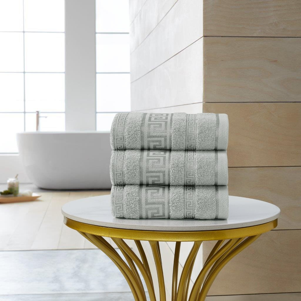 Regent Greek Towels – 100% Egyptian Cotton Towel Set – Luxury Hotel Quality Bath Towels – Soft & Absorbent – Large, Hand & Face Towels – Quick Dry –Bath Sheet, Bath Towel, Face Towel, Jumbo Bath Sheet